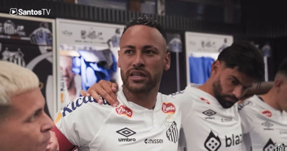 Santos ainda não renovou com Neymar (Foto: Santos TV)
