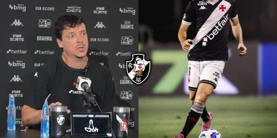 Lateral de R$ 42M está fora no Vasco e Diniz é comunicado sobre adeus