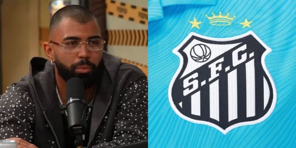 Gabigol pode defender o Santos em 2026 (Reprodução: Podpah / Youtube)