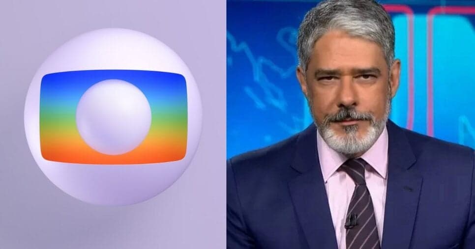 Não aguentou: Coube a William Bonner dar a notícia mais difícil da Globo aos prantos no JN