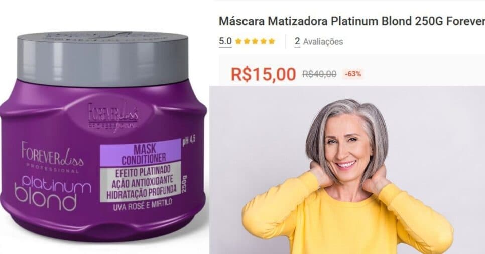 Máscara Matizadora Forever Liss Platinum Blond ( Máscara Matizadora Forever Liss Platinum Blond (