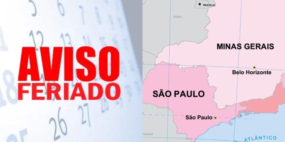 Feriado prolongado é confirmado na segunda (8/12) em cidades de SP e MG durante gestão Tarcísio e Zema