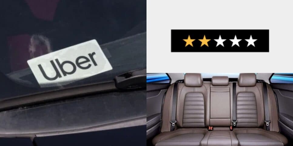 3 motivos, além de atrasar e bater a porta, que fazem os motoristas da Uber abaixarem a sua nota