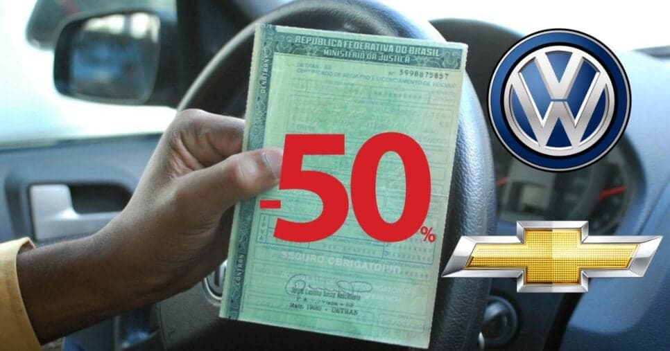 Nova lei do IPVA libera 50% de desconto a esses donos de carros da Volks, Chevrolet e mais em 2026