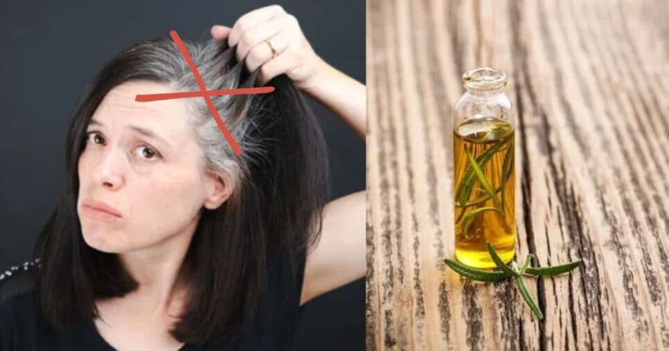 12 gotas no shampoo: Óleo natural escurece o cabelo branco em casa