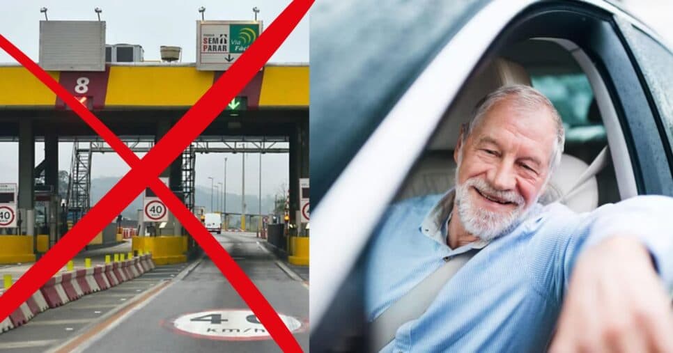Fim do pagamento em pedágios: Projeto prepara isenção nas rodovias aos idosos de 60 a 90+