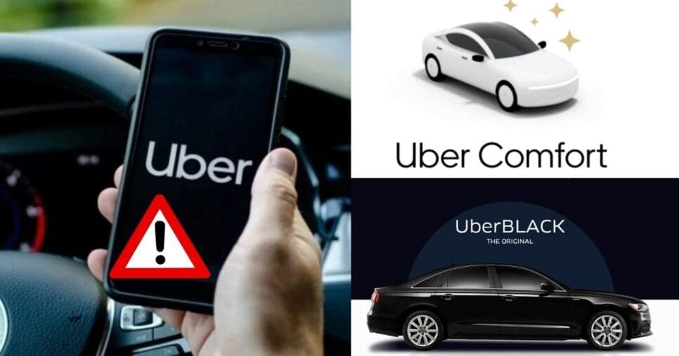 "Não serão aceitos": Uber comunica novas regras ao Comfort e Black com proibição a motoristas