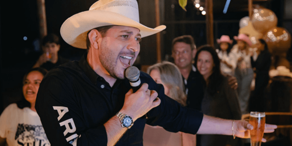 Caio Afiune comemora aniversário em grande festa, a “Churrascada do Bastião”!