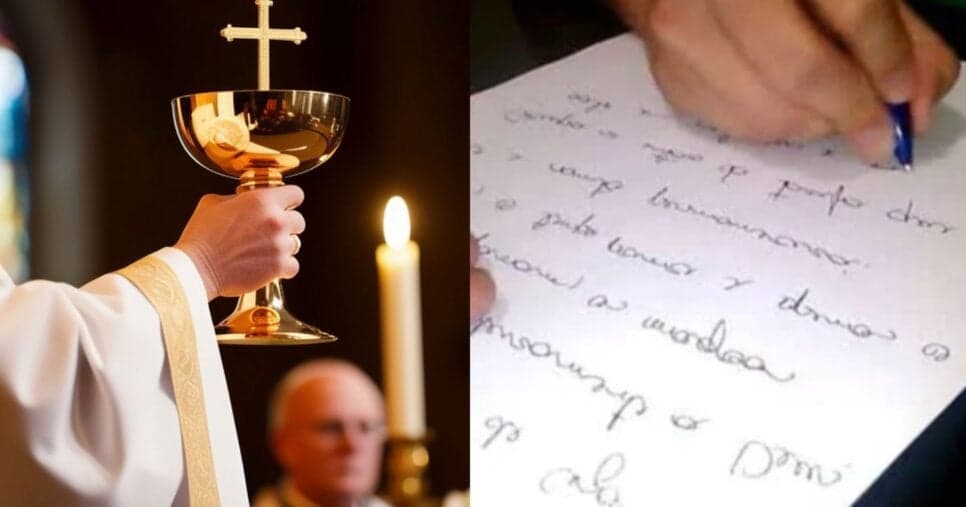 Padre amado ressurge em carta psicografada com revelação de arrepiar do umbral: “Lago de fogo”