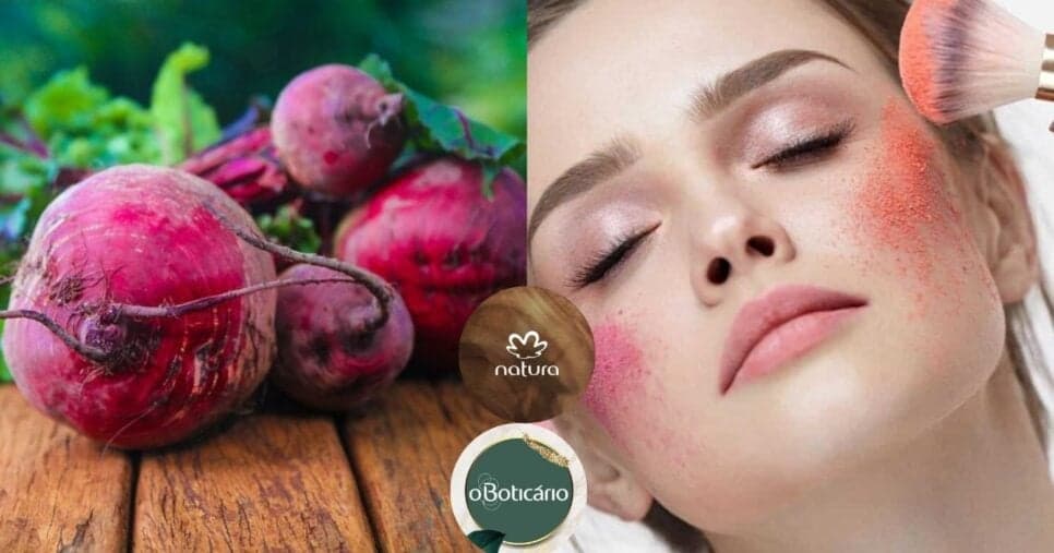 Solução caseira com beterraba dá adeus aos blushs da Boticário e Natura cobrindo imperfeições
