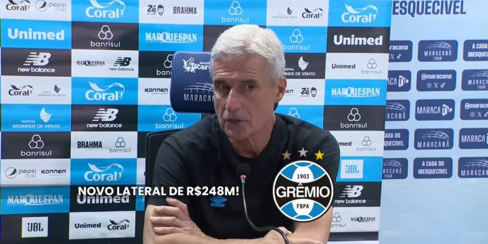 Pra jogar com Braithwaite: Grêmio garante reforço de lateral de R$ 248M para Luis Castro