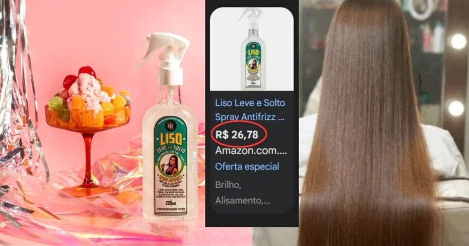 Spray Antifrizz Lola Cosmetics Liso, Leve e Solto