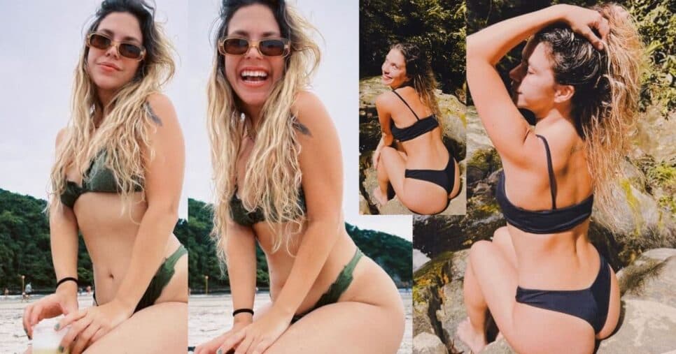 Thais Müller esbanjando beleza de biquíni (Foto Reprodução/Montagem/Instagram/@mullerthais)
