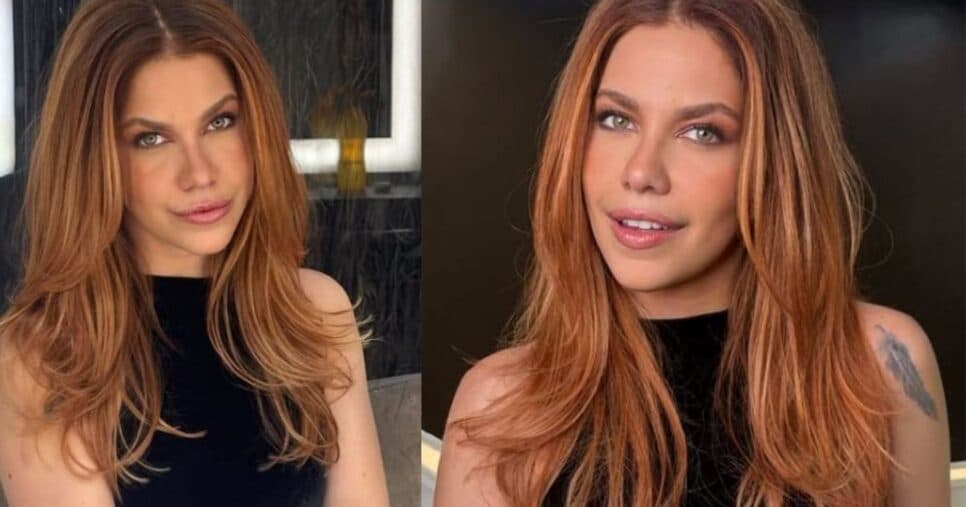 Thais Müller de visual novo e ruiva (Foto Reprodução/Montagem/Instagram/@mullerthais)