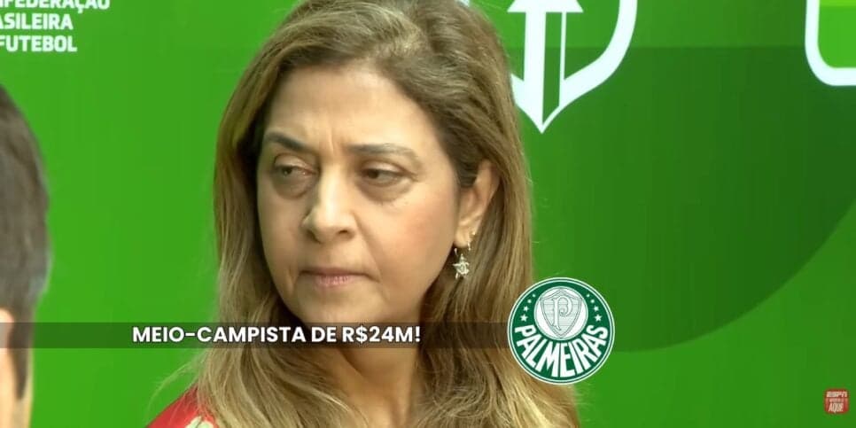 Contrato até o fim de 2027: Leila assina com meio-campista de R$24M no Palmeiras