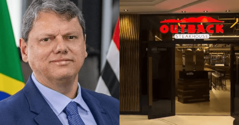 Novo veto de Tarcísio a restaurantes de SP acerta clientes que vão ao Outback