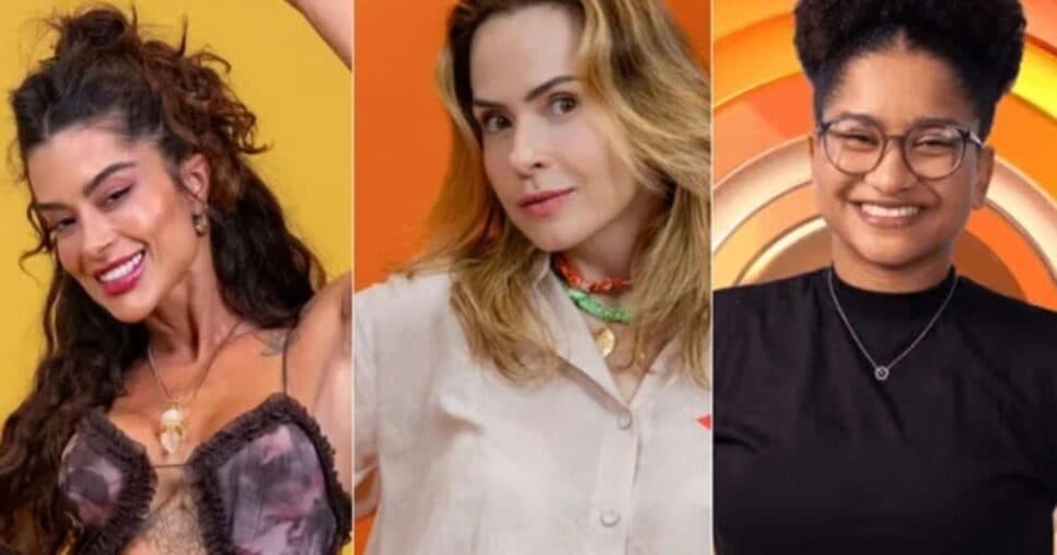 Aline, Ana Paula Renault e Milena estão no paredão do BBB26 (Foto: Reprodução/ Internet)