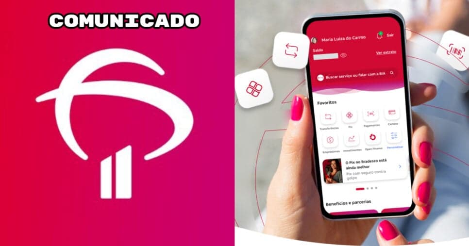 Clientes que usam PIX no Bradesco recebem 5 avisos importantes hoje 17/01