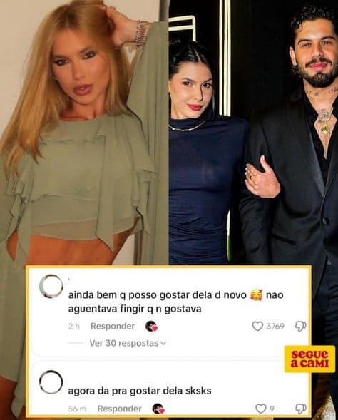 Reação de Ana Castela após fim com Zé Felipe (Foto: Reprodução / Instagram)
Reação de Ana Castela após fim com Zé Felipe (Foto: Reprodução / Instagram)