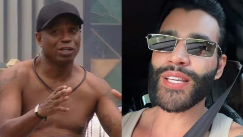Edilson Capetinha e Gusttavo Lima (Foto: Reprodução / Globo / Instagram)
