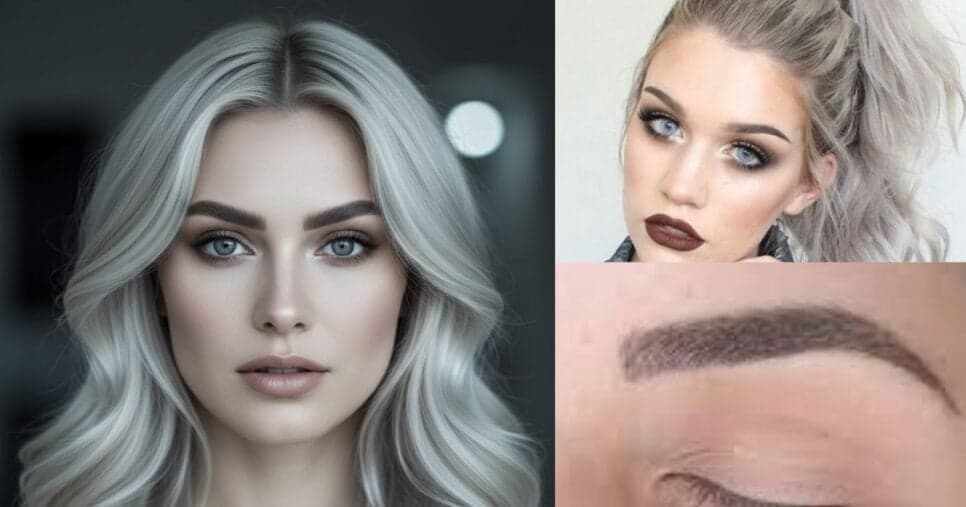 Escolha tons de fendi ou castanho acinzentado para as sobrancelhas e sustente a elegância da temperatura fria (Foto Reprodução/Montagem/TV Foco/Canva/Lennita/GMN/Instagram)