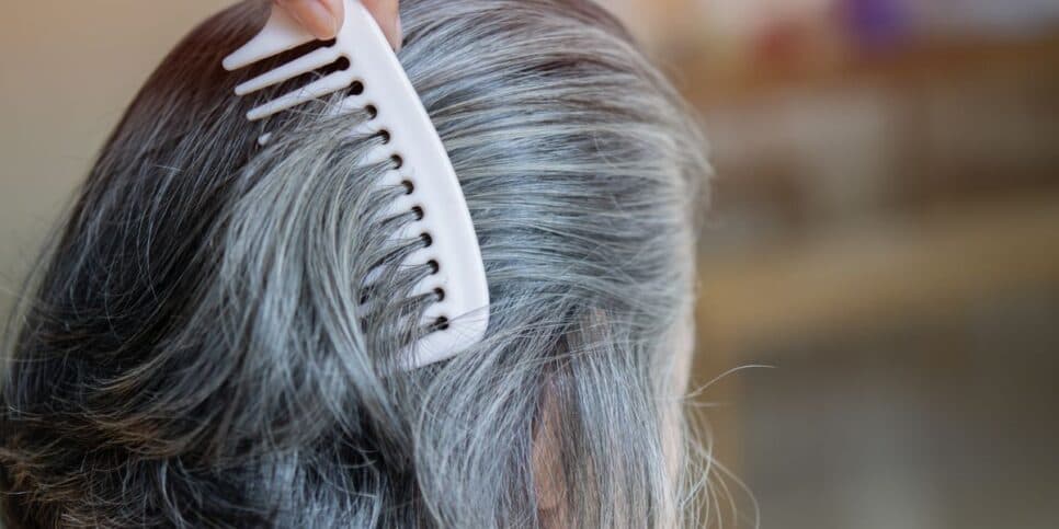 Gray Blending para misturar os fios brancos com o resto do cabelo (Reprodução: Montagem TV Foco)