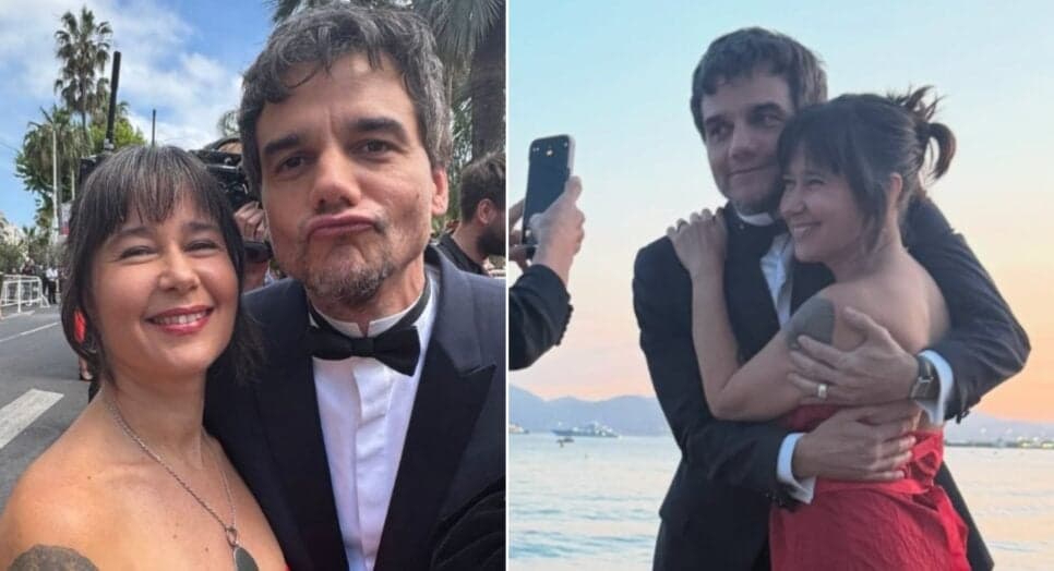 Wagner Moura e Sandra Delgado (Foto: Reprodução / Instagram)