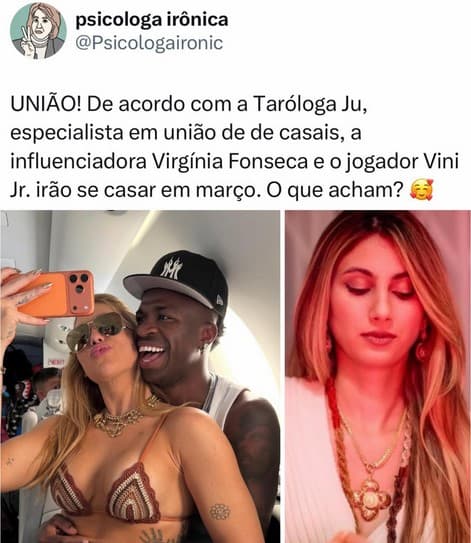 Taróloga Ju crava casamento dos famosos (Foto: Reprodução / Instagram)

