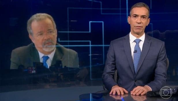 César Tralli confirma morte (Foto: Reprodução / Globo)
