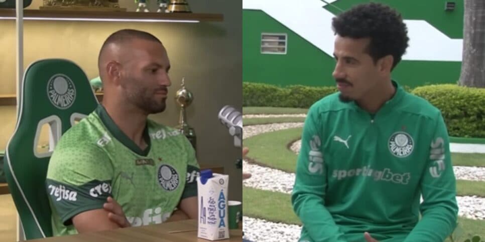 Weverton e Lucas Evangelista podem deixar o Palmeiras (Reprodução: Palmeiras TV / TNT) Weverton e Lucas Evangelista podem deixar o Palmeiras (Reprodução: Palmeiras TV / TNT)
