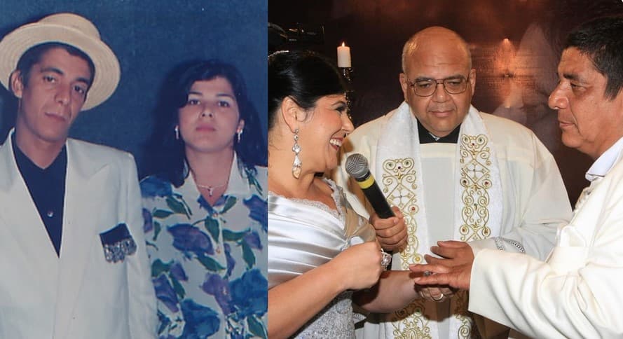 O cantor ao lado da esposa (Foto: Reprodução / Instagram)
