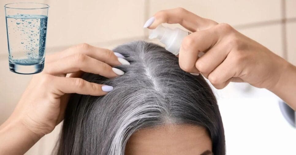 Como fazer tônico caseiro com água para escurecer o cabelo branco sem tintas