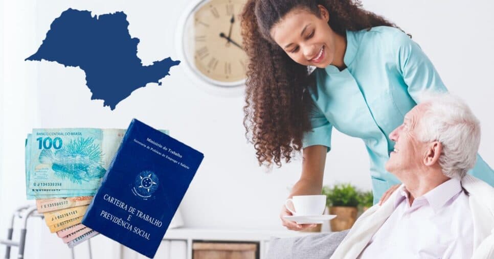 Qual é o salário mínimo para cuidadoras de idosos em São Paulo em 2026?