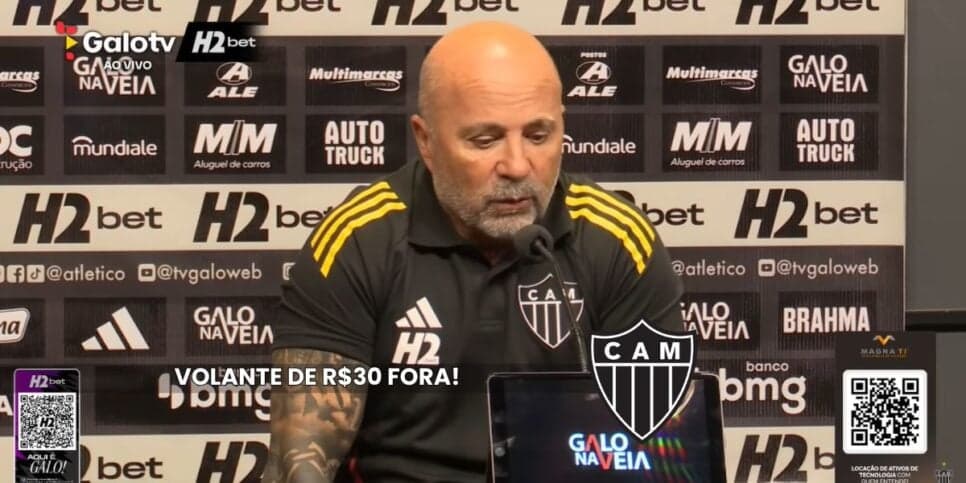 Volante de R$ 30M está fora no Atlético-MG e Sampaoli é comunicado (3)