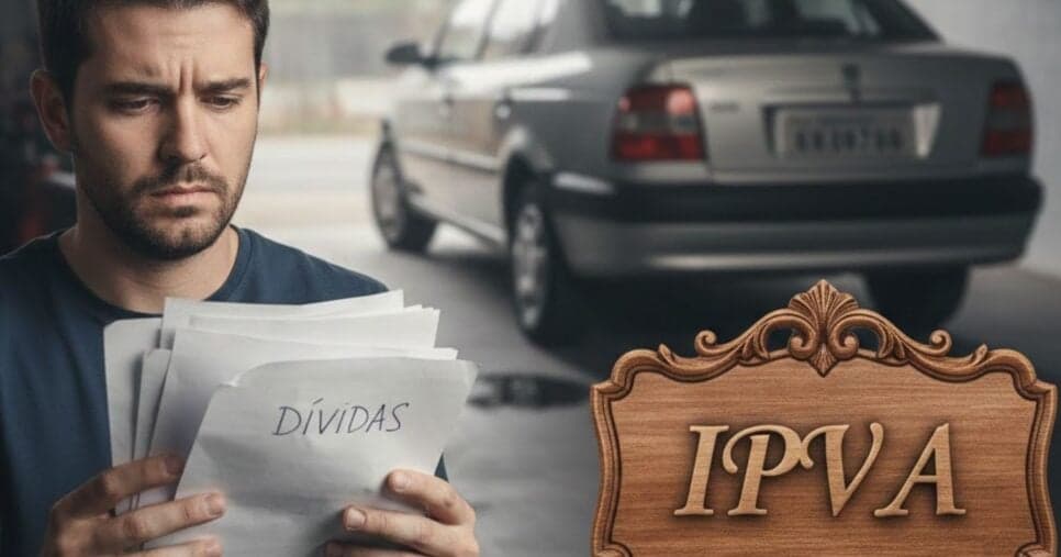 Ilustração dívidas, carro e IPVA (Foto: Montagem TV Foco / GMN)