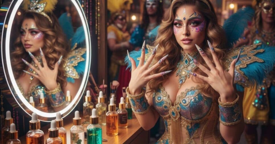 Como usar óleos essenciais para ter unhas gigantes e fortes antes do Carnaval