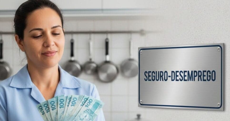 Ilustrações doméstica e seguro-desemprego (Foto: Montagem TV Foco / GMN)