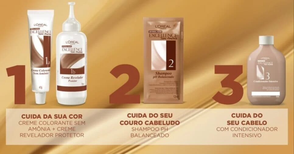 Kit Excellence sem Amônia (Foto: Reprodução/ Internet) 