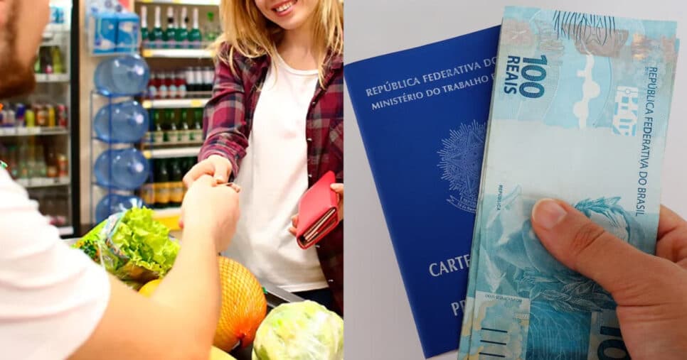 Qual é o salário mínimo de um de caixa de supermercado em SP?