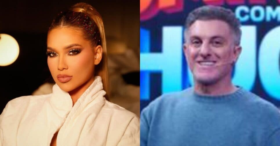 Virginia Fonseca e Luciano Huck no Domingão (Fotos: Reproduções / Instagram / Globo)