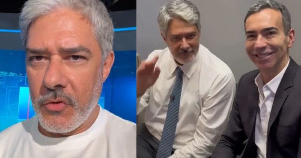 "Provocam": William Bonner expõe medo de fracasso e recebe recado público de Tralli