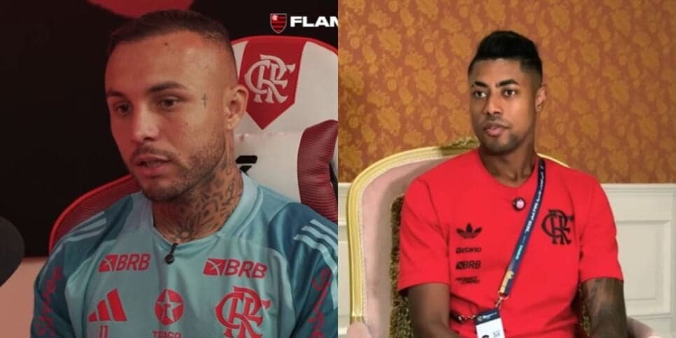 Cebolinha e Bruno Henrique em último ano de contrato no Flamengo (Reprodução: TNT Sports / Youtube)