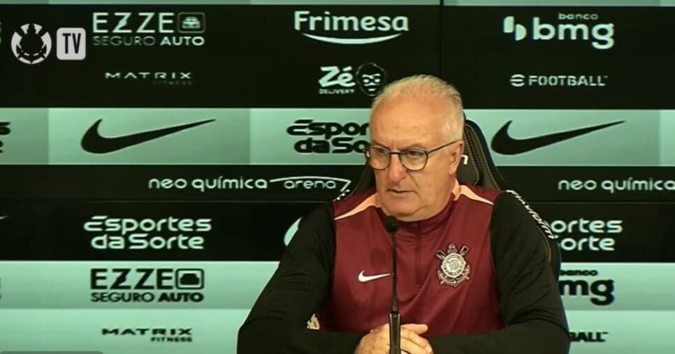 Dorival no Corinthians (Foto: TV Corinthians)