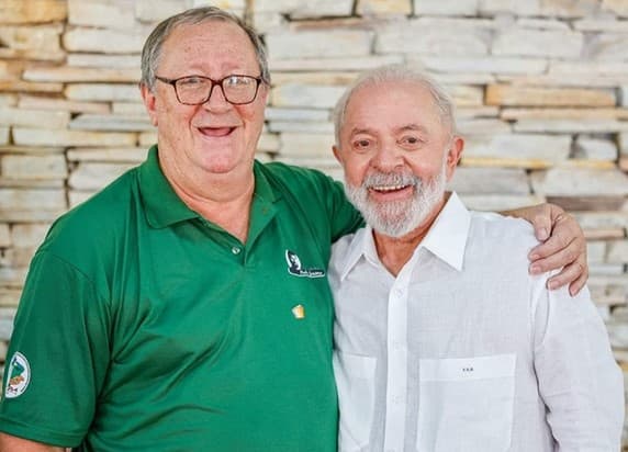 Frei Sérgio Görgen e Lula (Foto: Reprodução / Instagram)
