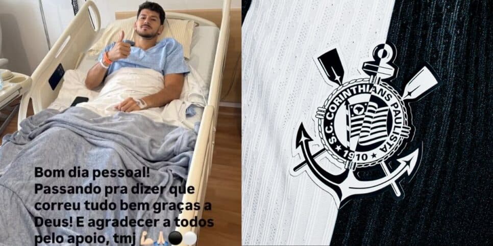 Hugo passou por uma cirurgia no menisco do joelho direito (Reprodução: Instagram)