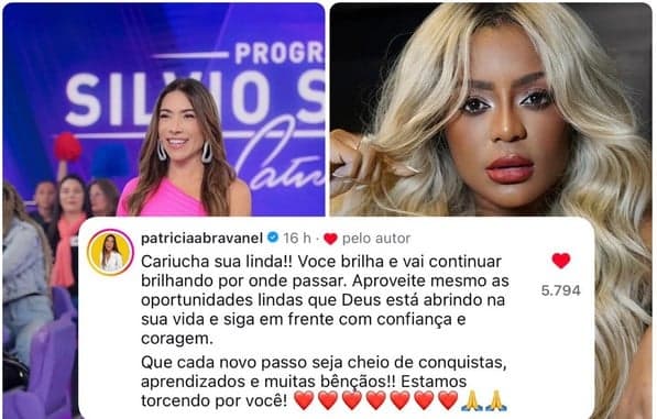 Patrícia Abravanel desejou sucesso para Cariúcha (Foto: Reprodução / Instagram)
