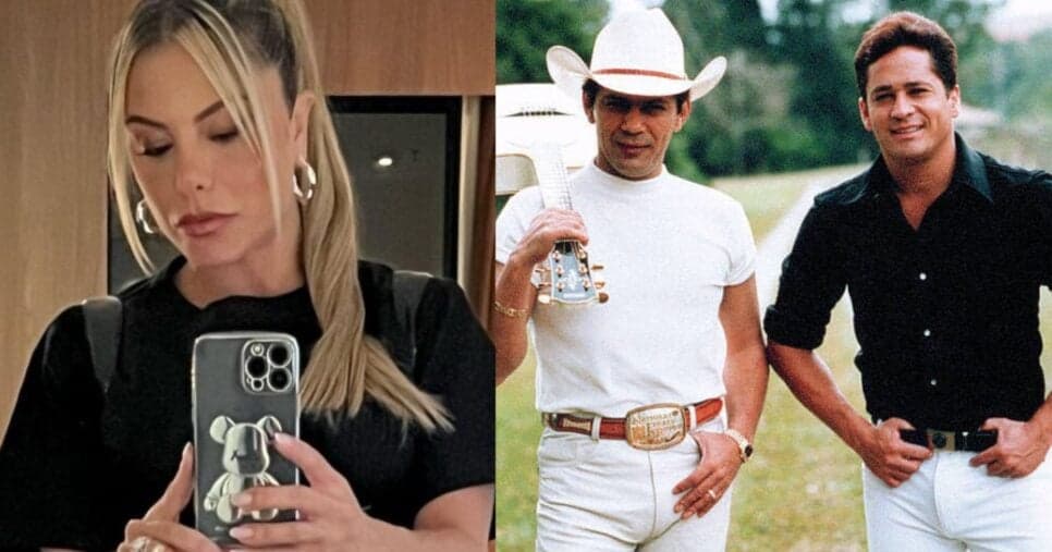 Poliana Rocha expõe o que Leonardo faz há quase 28 anos no túmulo do irmão Leandro e faz revelação