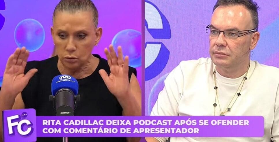 Rita Cadillac e Felipeh Campos (Foto: Reprodução / YouTube)
