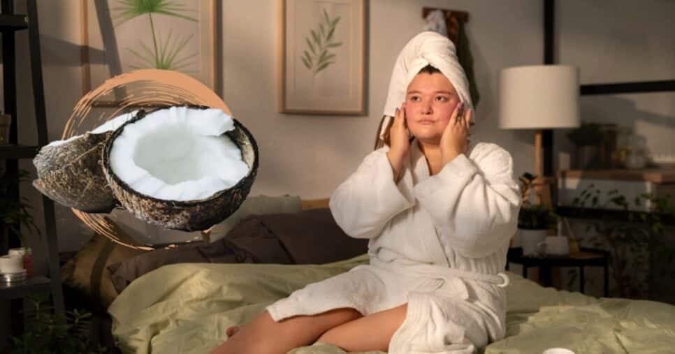 Tratamento noturno com óleo de coco promete recuperar cabelos ressecados e com frizz