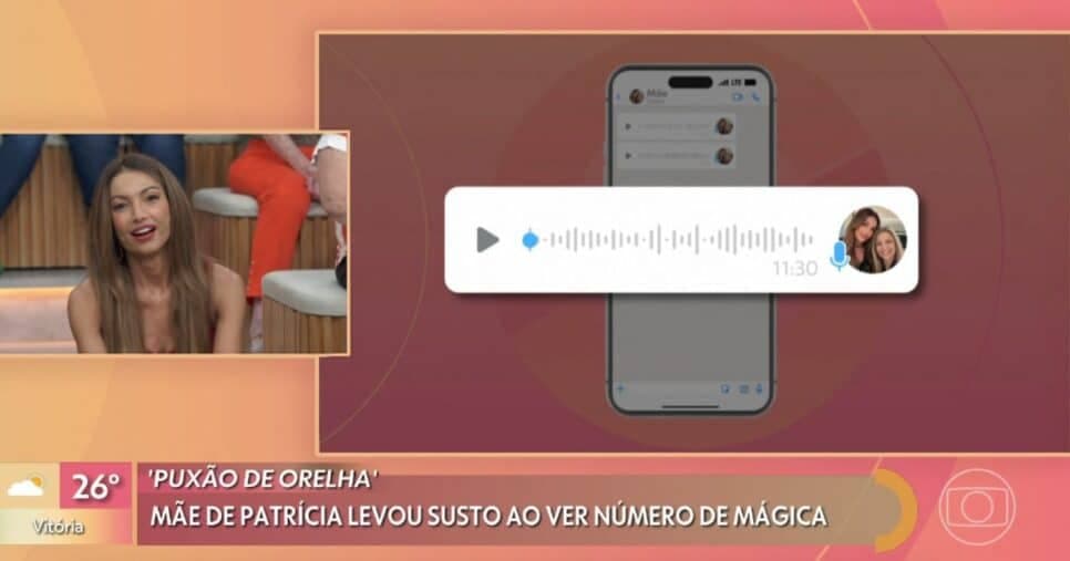 Áudio de Maria de Fátima Poeta (Foto: Reprodução / Globo)